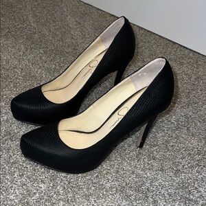 Jessica Simpson Textured Platform Stilettos